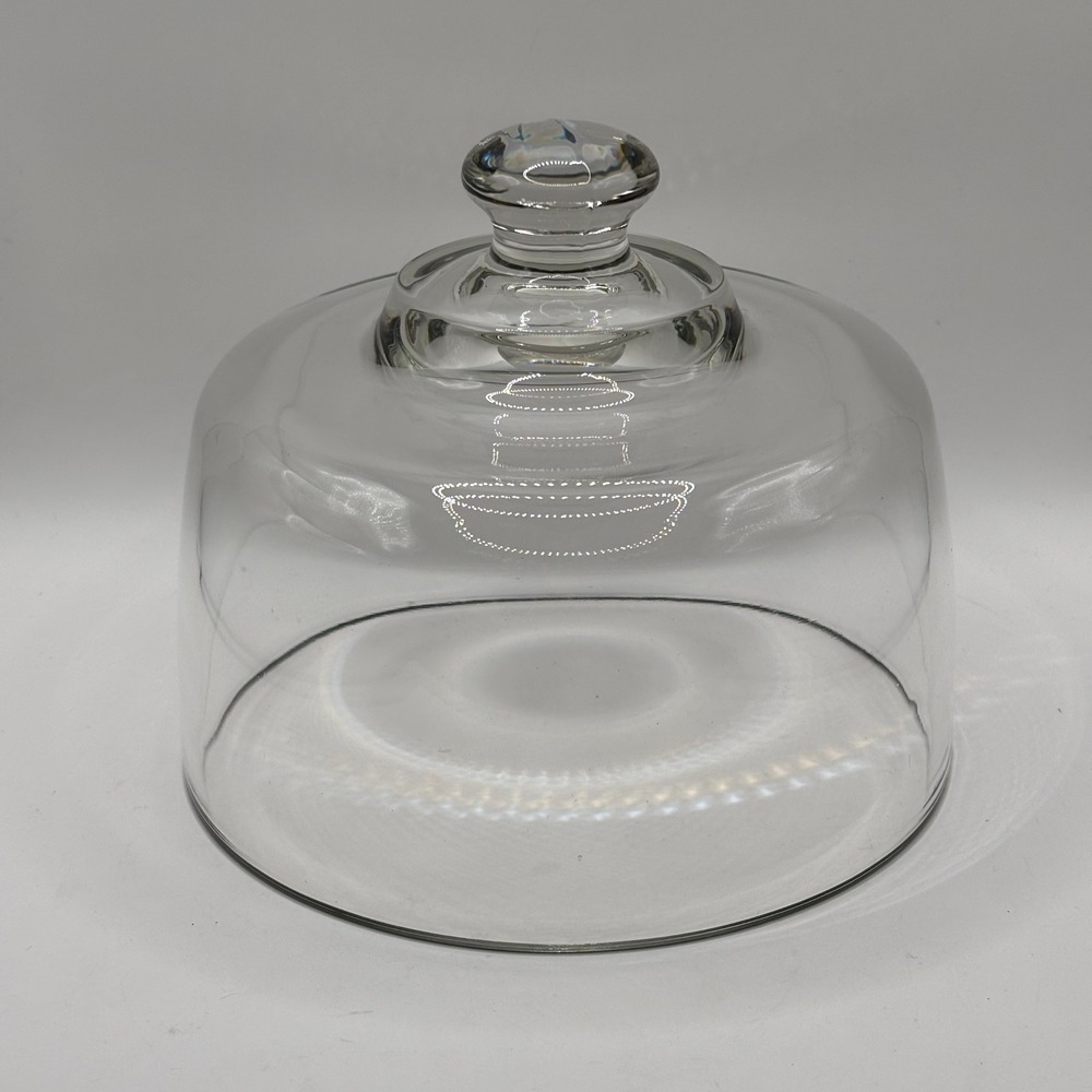 Clear Glass Dome Cloche Diameter Cheese Pastry Cover with Knob